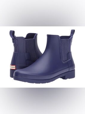 Hunter Refined Purple Chelsea Rain Boots - Women’s Size 9